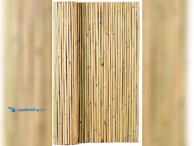 Lot 49-5405776 - Mininfa Natural Rolled Bamboo Fence, Eco-Friendly Bamboo Fencing, 4 ft High x 6 ft Long Unused