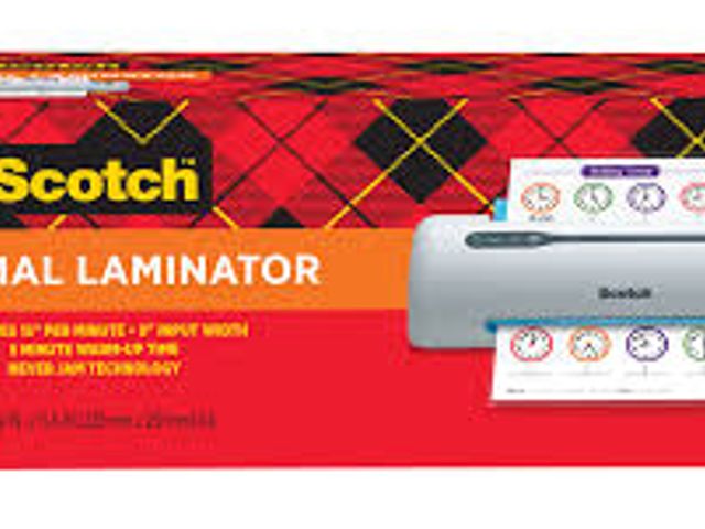 Lot 49-5520676 - Scotch 9" Pro Thermal Never Jam Laminator: Electric Laminating Machine, 6.1" Height, 17.4" Depth, 6....