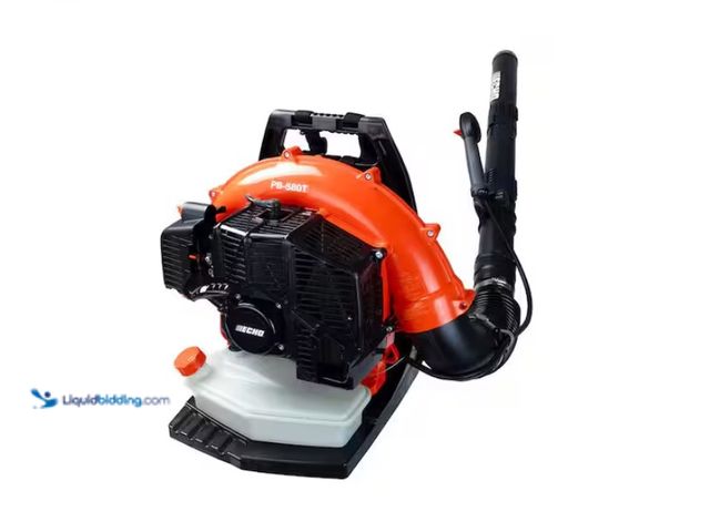 Lot 49-1622643 - ECHO 216 MPH 517 CFM 58.2cc Gas 2-Stroke Backpack Leaf Blower with Tube Throttle, Model # PB-580T, S...