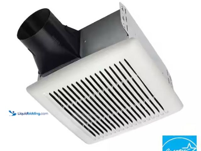 Lot 49-1569444 - Broan-NuTone Flex Series 80-110 Selectable CFM, Room Side Installation, Bathroom Ceiling Exhaust Fan...