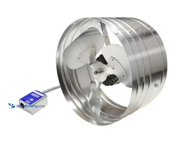 Lot 49-1630685 - Master Flow 1450 CFM Silver Electric Powered Gable Mount Electric Attic Fan Model # EGV5, Unused  Re...