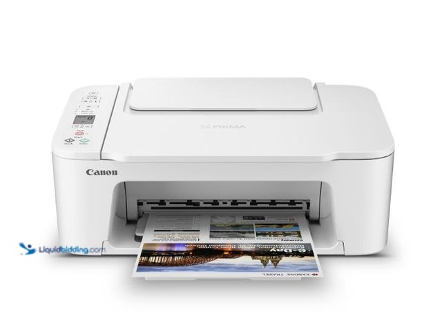 Lot 49-1623990 - Canon PIXMA TS3722 Wireless All-In-One Inkjet Printer for Home Office, Model # 5126097483, Slightly ...