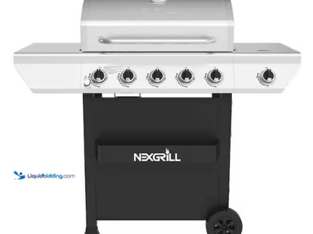 Lot 49-5396371 - Nexgrill
5-Burner Propane Gas Grill in Stainless Steel with Side Burner and Condiment Rack