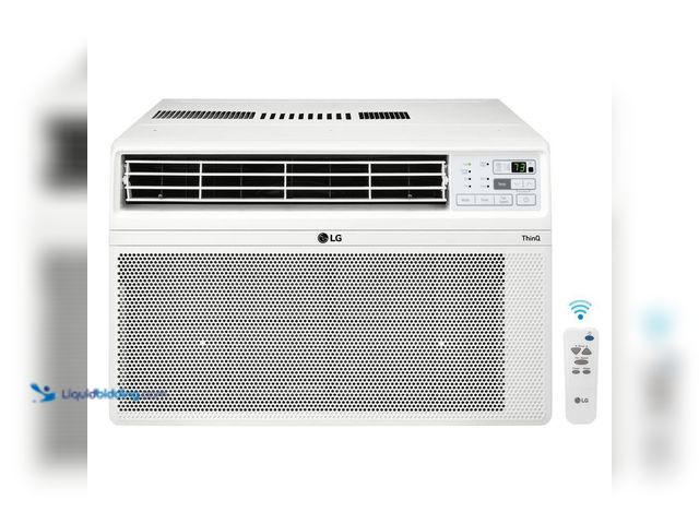 Lot 49-5410935 - LG 12,000 BTU 115V Window Air Conditioner Cools 550 sq. ft. with Wi-Fi, Remote, Dehumidifier and in ...