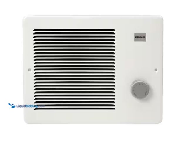 Lot 49-1567679 - Broan-NuTone 1,000-Watt Front-Mountable Wall Heater in White, Model # 170, Unused.   Ref#AHDPA102