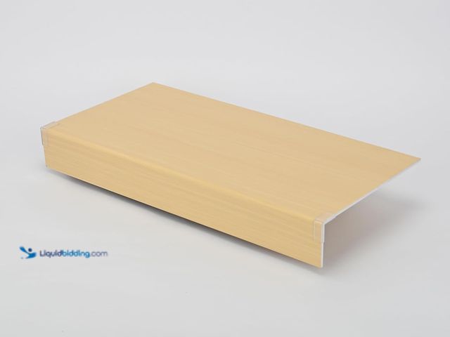 Lot 49-5450530 - Wire Shelf Cover 4 Pcs 24 x 12 Inch Foamed PVC WireRack Covers for Removable Closet Wood-Look Wire S...
