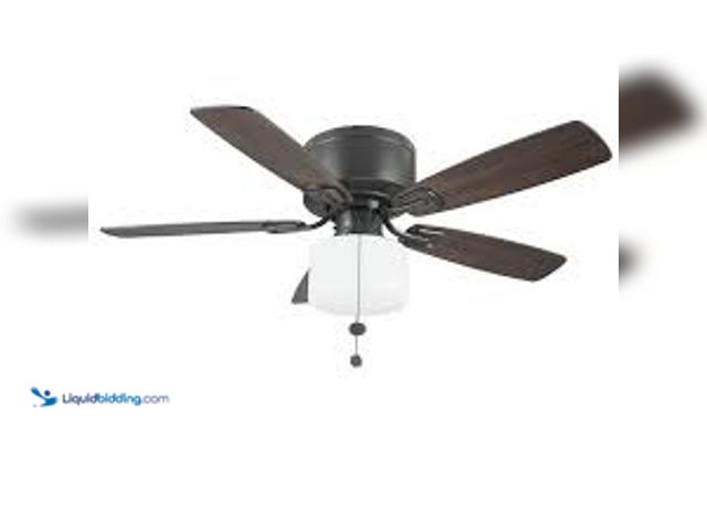 Lot 49-5415333 - Hampton Bay Bellina 42 in. Oil-Rubbed Bronze Ceiling Fan with Light Kit. Model # RH5H1-ORB. Used. Ha...