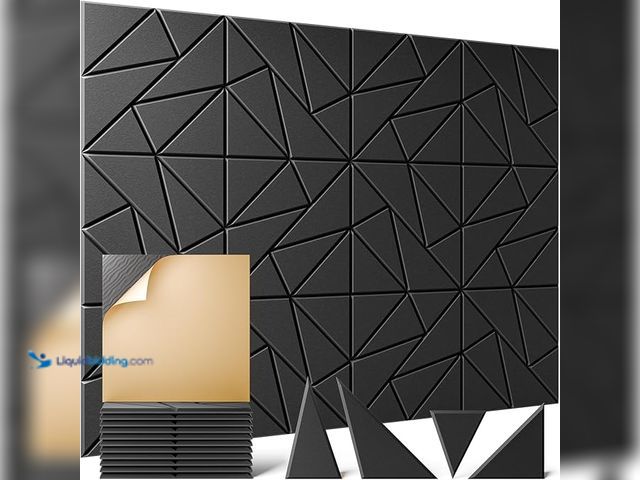 Lot 49-3600250 - 12 Pack Acoustic Panels, 12"X 12"X 0.4" Peel and Stick Sound Proof Foam Panels for Walls, Decorative...