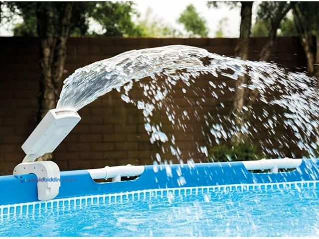 Lot 49-5433759 - Intex Multi-Color LED Pool Fountain for Above Ground Pools, Fits Metal Frame and Ultra Frame Pools. ...