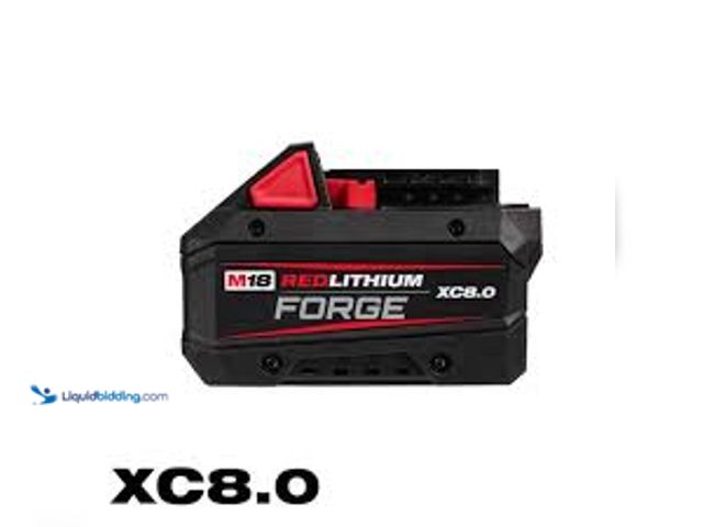 Lot 49-5485184 - Milwaukee M18 18V Lithium-Ion REDLITHIUM FORGE XC 8.0 Ah Battery Pack. Model # 48-11-1881. New