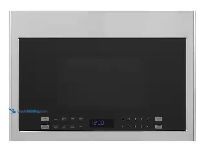 Lot 49-1533368 - Haier 24 in. 1.4 cu. ft. Over the Range Microwave in Stainless Steel Model # HMV1472BHS, Unused  Ref...