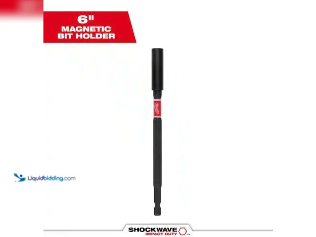 Lot 49-5538540 - Milwaukee
SHOCKWAVE Impact Duty 6 in. Magnetic Bit Holder. Model # 48-32-4511. New