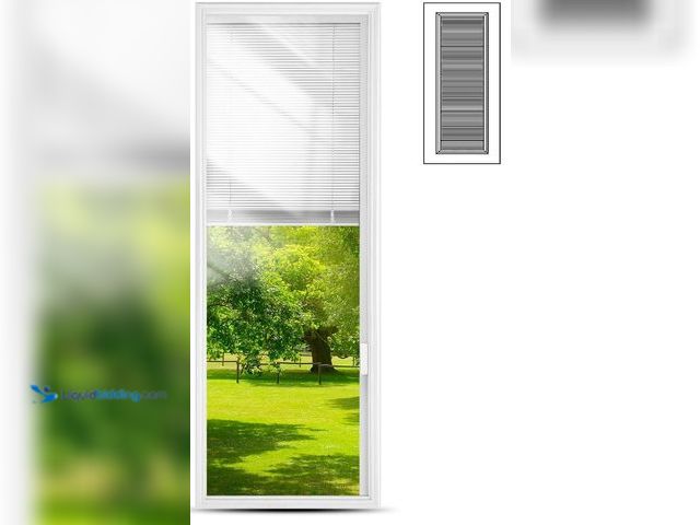Lot 49-3631294 - Pushglossy Entry Door Glass Insert White Exterior Front Door Window Inserts Replacement Kit for Home...