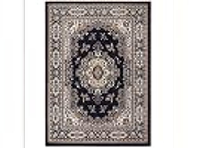 Lot 49-2024218 - Home Dynamix Premium Sakarya Traditional Medallion Border Area Rug, Navy Blue/Brown, 7'8"x10'7" Rect...