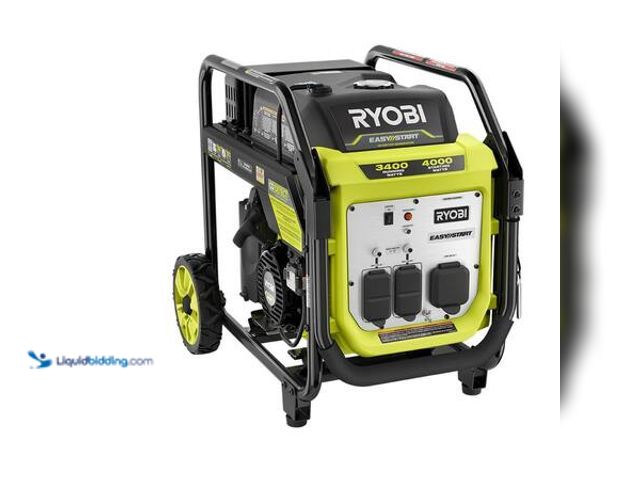 Lot 49-5549942 - RYOBI 4000-Watt Recoil Start Gasoline Powered Digital Inverter Generator with CO Detect Shutdown Sen...