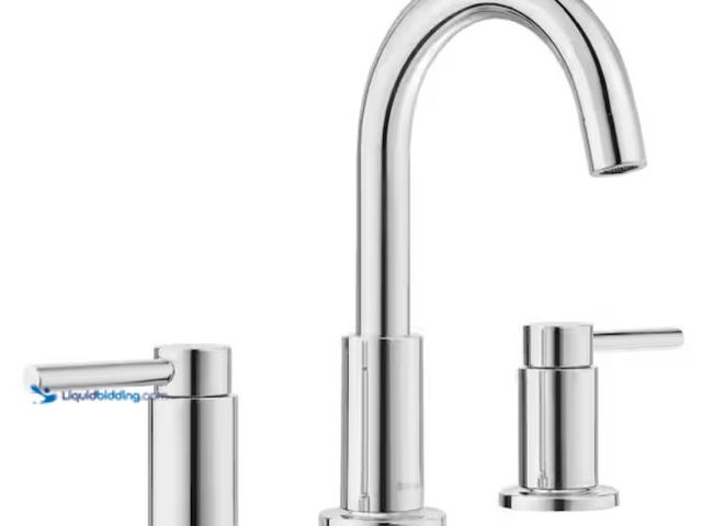Lot 49-2006558 - Glacier Bay Dorind 8 in. Widespread Double-Handle High-Arc Bathroom Faucet in Polished Chrome, Model...