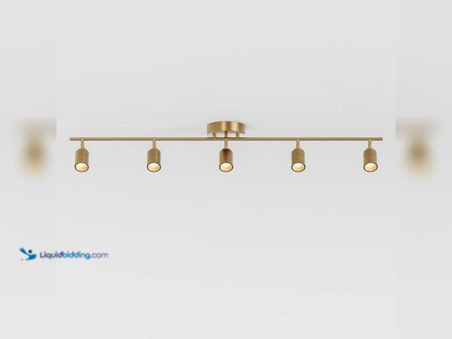 Lot 49-5454153 - Vidalite
Shura 5-Light Brushed Brass Integrated LED Track Light with Rotatable Heads, 4 ft. Track L...