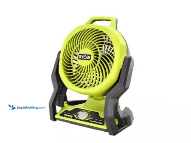 Lot 49-2022480 - RYOBI ONE+ 18V Cordless Hybrid WHISPER SERIES 7-1/2 in. Fan (Tool Only), Model # PCL811B, MSRP $59.0...