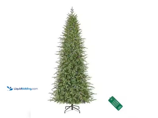 Lot 49-3618570 - Home Decorators Collection 9 ft SMART Grand Duchess Twinkling Balsam Fir Slim LED Pre-Lit Tree, Mode...
