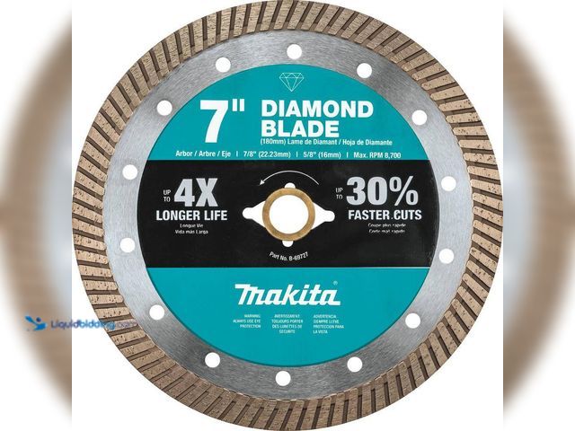 Lot 49-5412898 - Makita
7 in. Turbo Rim Diamond Blade for General Purpose. Item is Unused