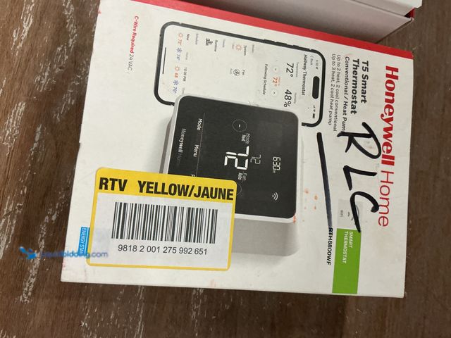 Lot 49-5487291 - T5 7-Day Smart Wi-Fi Thermostat with Geofence Technology and Auto Changeover, Energy Star Certified ...