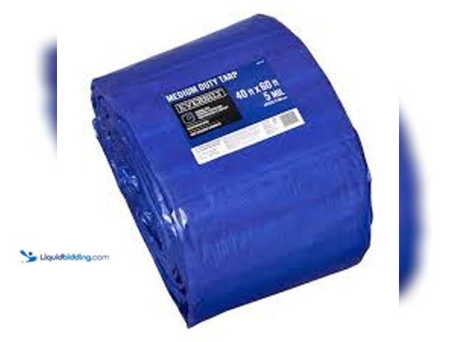 Lot 49-5581697 - Everbilt 40 ft. x 60 ft. Blue Medium Duty Tarp MODEL:6920058910103 UNUSED
