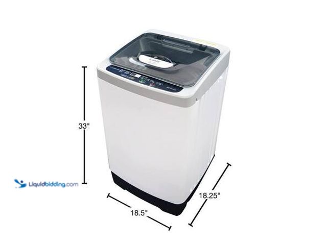 Lot 49-5554056 - Panda 1.38 cu. ft. White Portable Top Load Washer Compact Washing Machine with Stainless Steel Tub M...
