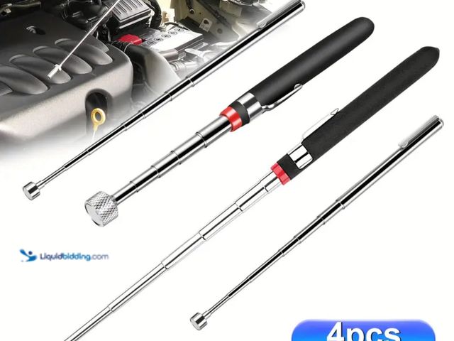 Lot 49-1831415 - New 4pcs Extendable Magnetic Pick Up Tool Set