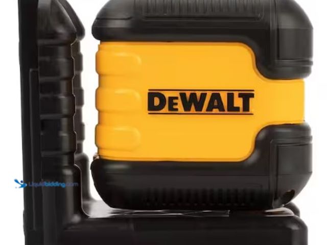 Lot 49-3615680 - DEWALT 40 ft. Red Self-Leveling Cross Line Laser Level with (2) AA Batteries & Case, Model # DW08802...