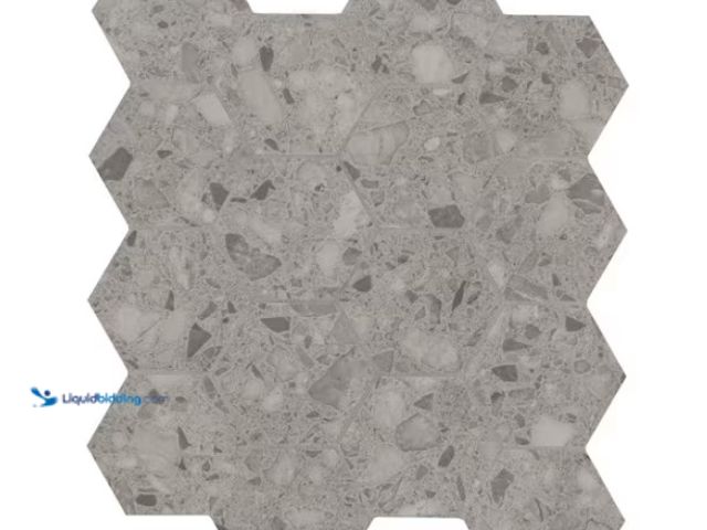 Lot 49-1515754 - Approx. 7 SQ FT of MSI Smoky Terrazzo 12 in. x 12 in. Matte Porcelain Mesh-Mounted Mosaic Floor and ...