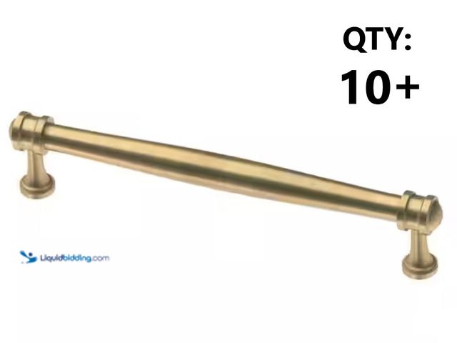 Lot 49-3614506 - Lot of (12) Liberty Charmaine 6-5/16 in. (160 mm) Classic Champagne Bronze Cabinet Drawer Bar Pull, ...