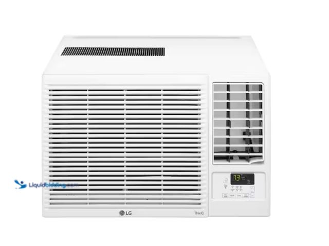 Lot 49-1622182 - LG 12,200 BTU 230/208-Volt Window Air Conditioner Unit Cools 570 sq. ft. w/ Heater, Wi-Fi Enabled an...
