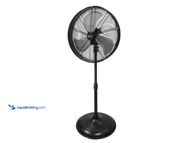Lot 49-2000407 - Commercial Electric 20 in. Oscillating Pedestal Fan with Adjustable Height in Black, Model # SFSD1-5...