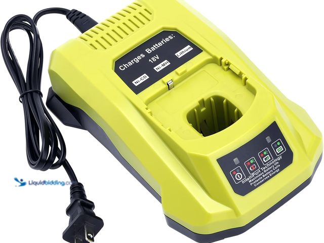 Lot 49-5477831 - 18-Volt P117 Rapid Charger Replace for Ryobi 12V-18V Battery One+ Lithium-Ion/NiCad/NiMh Battery P10...