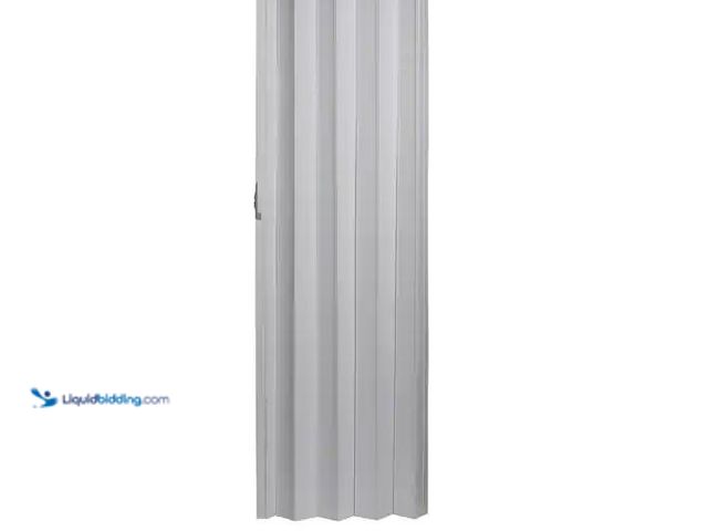 Lot 49-1579141 - Spectrum Via 36 in. x 80 in. White Vinyl Accordion Door with Hardware Model # HVS3280H, Unused  Ref#...