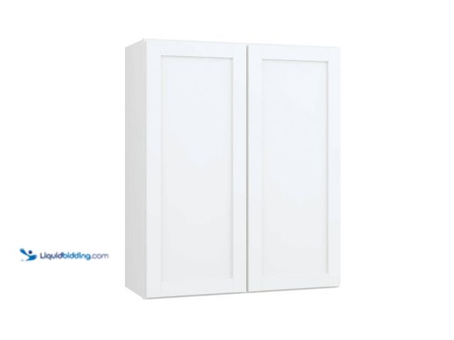 Lot 49-5487331 - Hampton Bay
Courtland 30 in. W x 12 in. D x 36 in. H Assembled Shaker Wall Kitchen Cabinet in Polar...