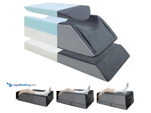 Lot 49-3431544 - Kehangte Leg Elevation Pillows for After Surgery,4-Height Adjustable Leg Elevating Pillow, Knee Surg...