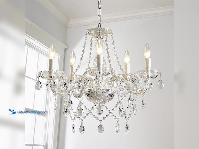 Lot 49-1622863 - Saint Mossi 5 Light Modern Contemporary Elegant K9 Crystal Glass Chandelier Pendant Ceiling Lighting...