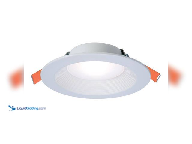 Lot 49-3512439 - HALO
RL 6 in. Canless Recessed LED Downlight, 900/1200lm, 5CCT, D2W, 120V, DM (2 Pk) (Unused)