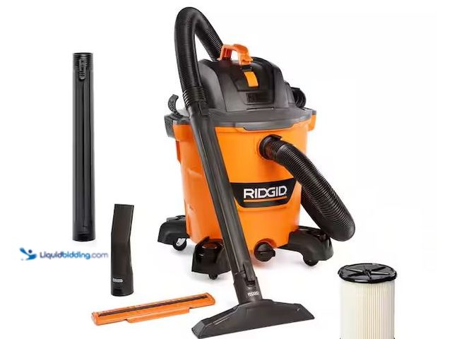 Lot 49-1568744 - RIDGID 12 Gal. 5.0 Peak HP NXT Shop Vacuum Wet Dry Vac with General Debris Filter, Locking Hose and ...