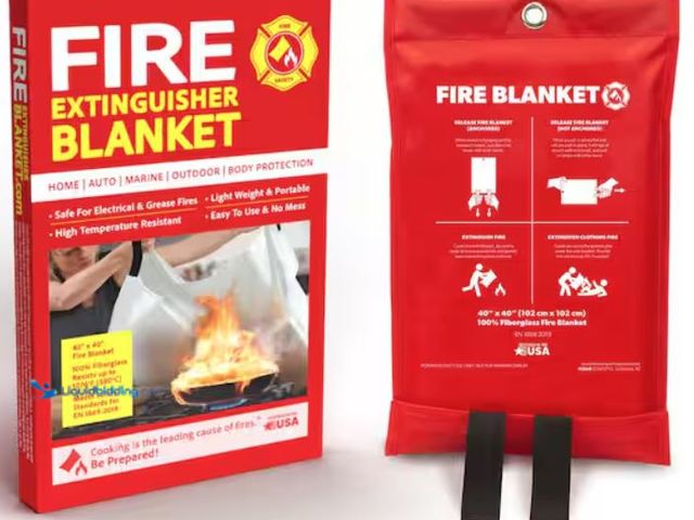 Lot 49-2006619 - Lot of (4) Klear Concepts 40 in. x 40 in. Fire Blanket, Model # 911411, Unused.  Ref#LBRELIST
