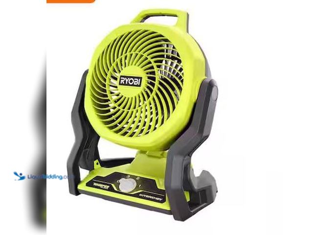 Lot 49-3530392 - RYOBI
ONE+ 18V Cordless Hybrid WHISPER SERIES 7-1/2 in. Fan (Tool Only) Internet # 318754250
Model...