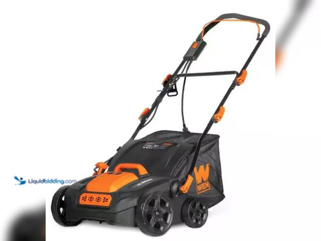 Lot 49-2001267 - WEN 15 in. 15-Amp 2-in-1 Electric Dethatcher and Scarifier with Collection Bag, Model # DT1526, Used...