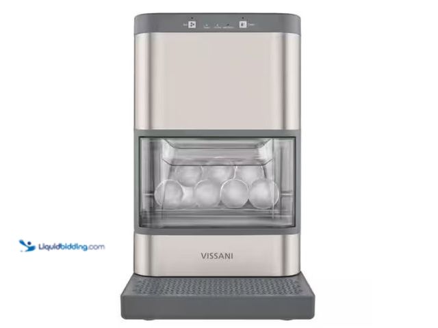 Lot 49-2005685 - Vissani 9.76 in. Countertop Portable Ball Shaped Ice Maker 5.12 lbs. Per Day in Stainless Steel, Mod...