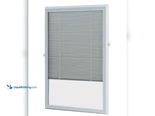 Lot 49-2022894 - ODL White Cordless Add-On Blinds for Raised Frame Doorglass 21-3/4 in. Width x 37-3/4 in. Height, Mo...