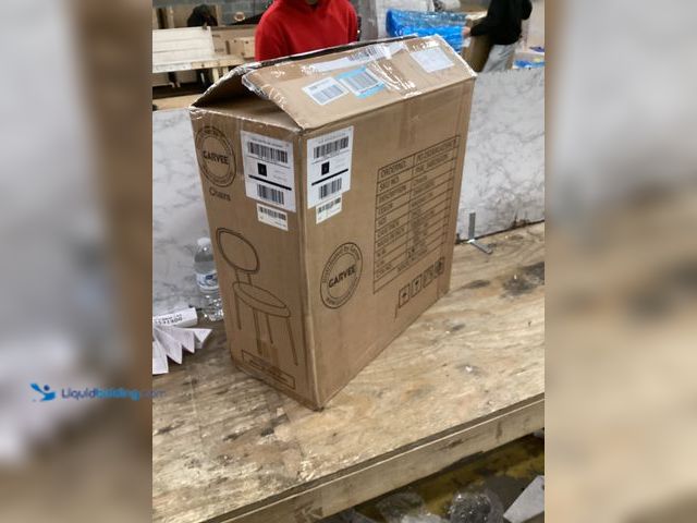 Lot 49-3531811 - Set of 2 Garvee Dark Green Dining Chairs with Backrests. Unused