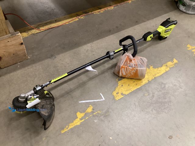 Lot 49-5561055 - Ryobi 40V HP Brushless Trimmer, Used, tool only with some attachments, Works