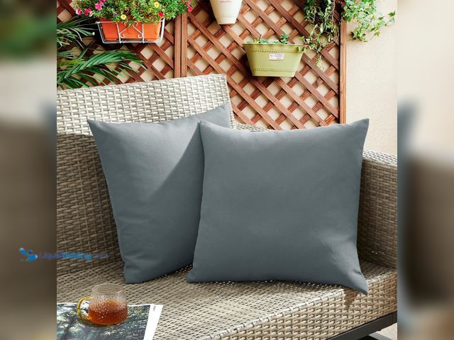 Lot 49-5437733 - puredown® Outdoor Water Resistant Throw Pillows, Feathers and Down Filled Decorative Pillows for Cou...