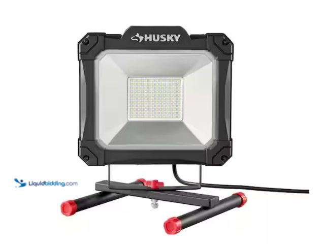 Lot 49-1567657 - Husky 12000 Lumens/6000 Lumens Portable LED Work Light, Model # HD12000DIM, Unused.  Ref#AHDPA102