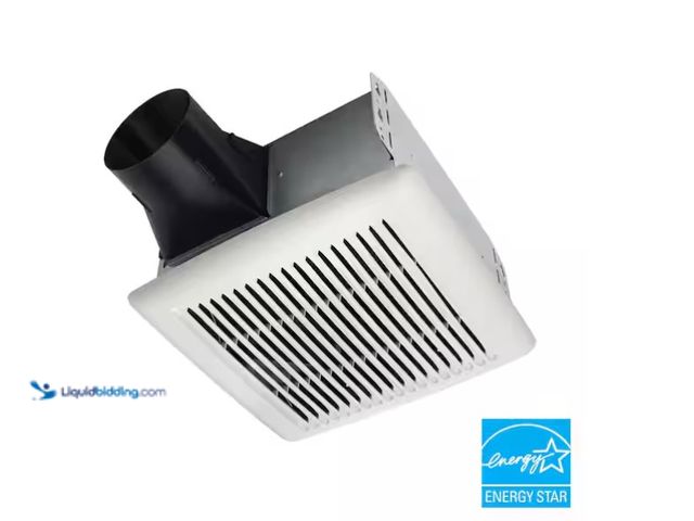 Lot 49-1575520 - Broan-NuTone Flex Series 80-110 Selectable CFM, Room Side Installation, Bathroom Ceiling Exhaust Fan...